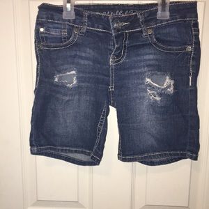 Wishful Park denim ripped shorts